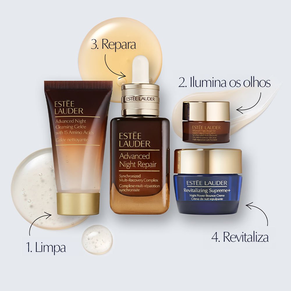 Kit Estée Lauder Rotina Advanced Night Repair Lift & Glow - VALE 1499 | POR 899 ÚNICO 3