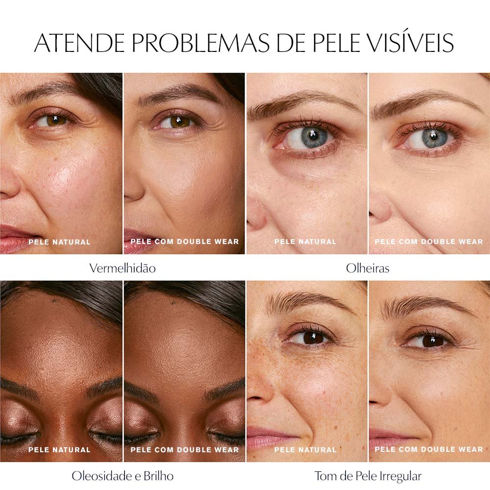 Base Líquida Estée Lauder Matte de Longa Duração Double Wear 3N1 Ivory Beige 5