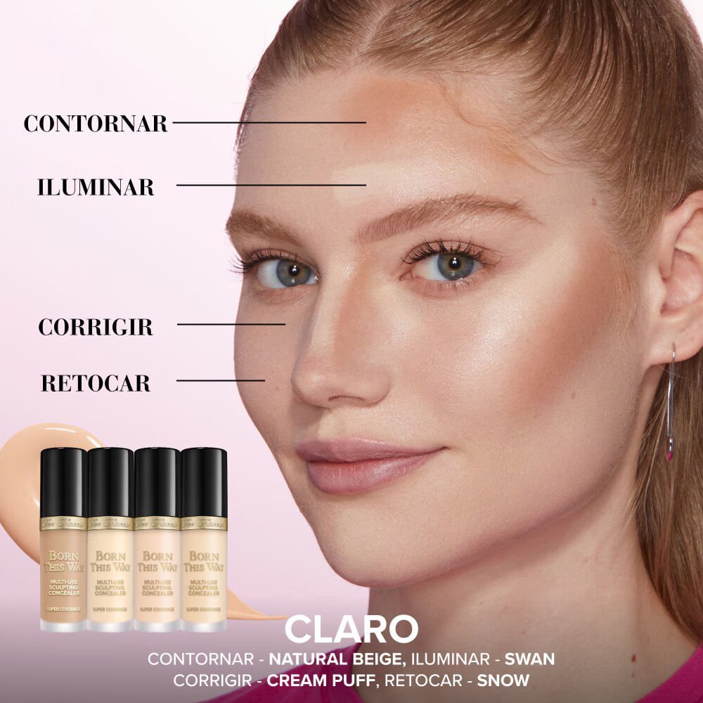 Corretivo Too Faced Born This Way Super Coverage Swan 8