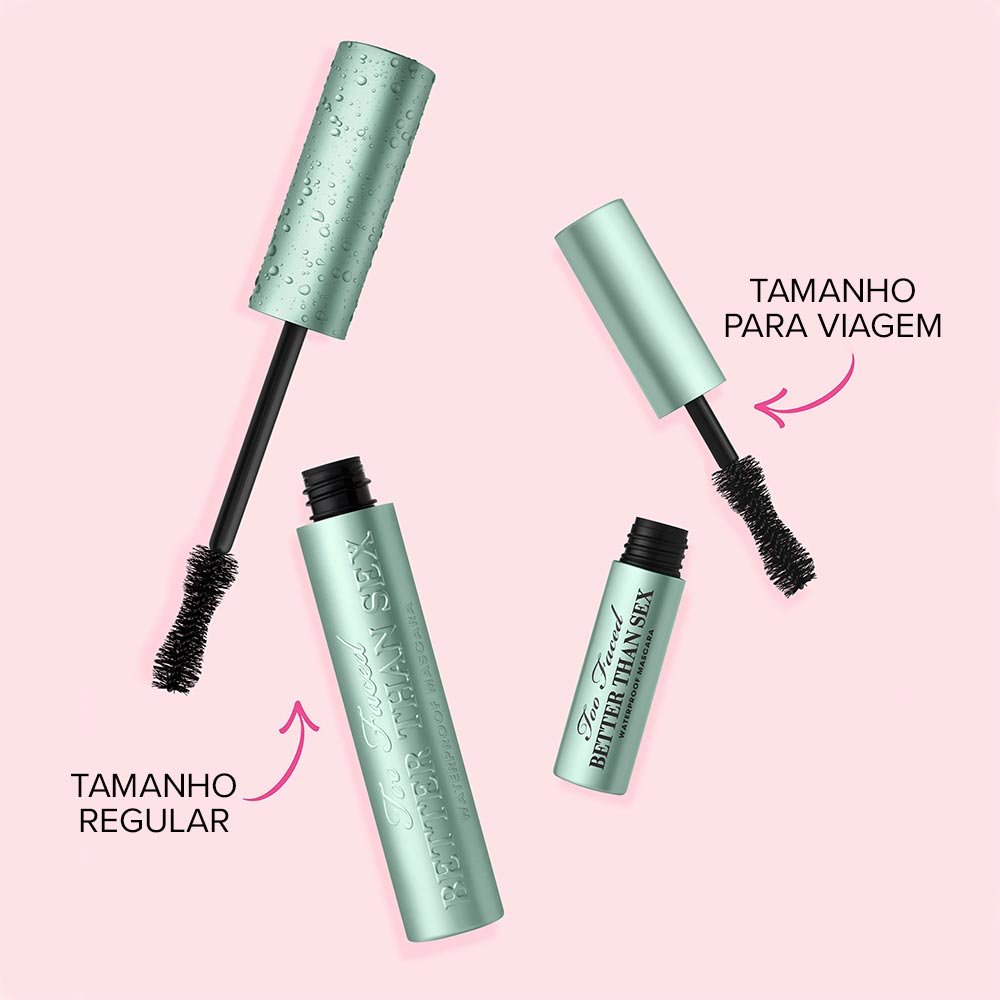 Mini Máscara De Cílios À Prova D'Água Better Than Sex Preto 2