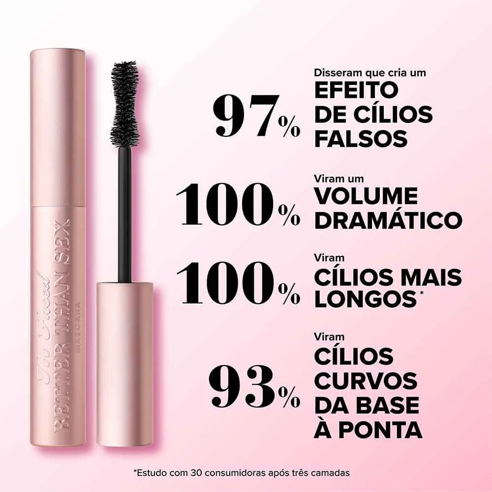 Máscara De Cílios Too Faced Better Than Sex Black 4