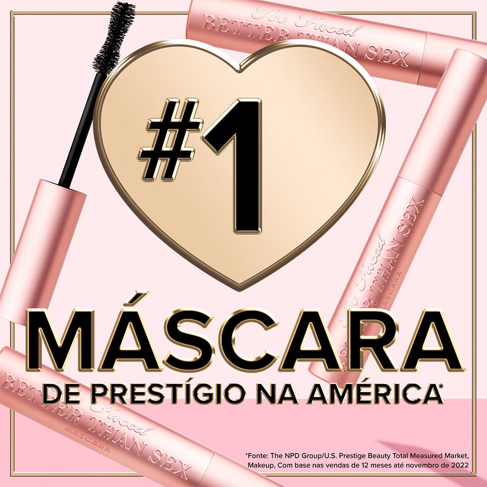 Máscara De Cílios Too Faced Better Than Sex Black 6