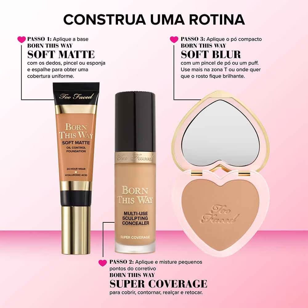 Pó Compacto Too Faced Born This Way Soft Blur Deep 7