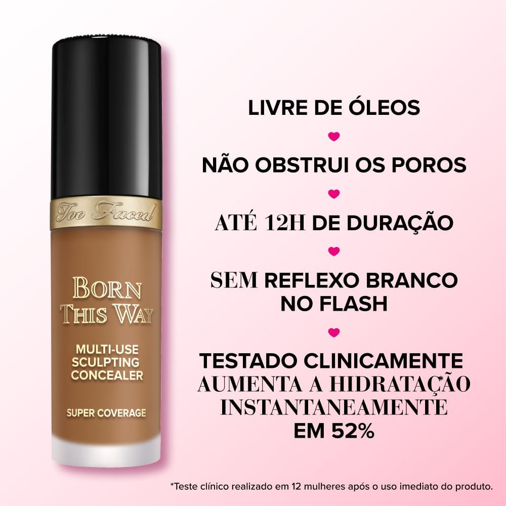 Corretivo Too Faced Born This Way Supercoverage 2ml Natural Beige 4