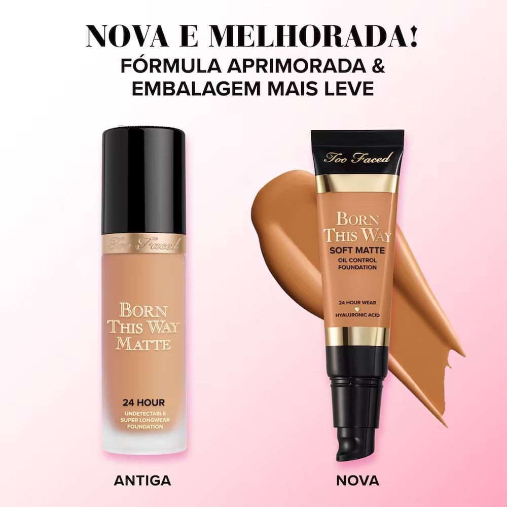 Base Líquida Soft Matte Too Faced Born This Way Natural Beige 7