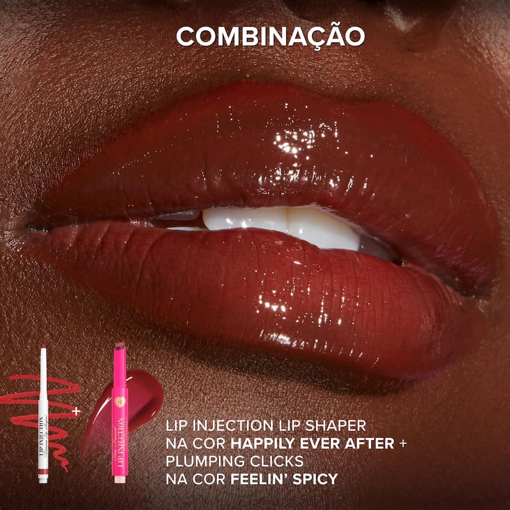 Gloss Too Faced Lip Injection Extreme Plumping Clicks Feelin’ Spicy 6