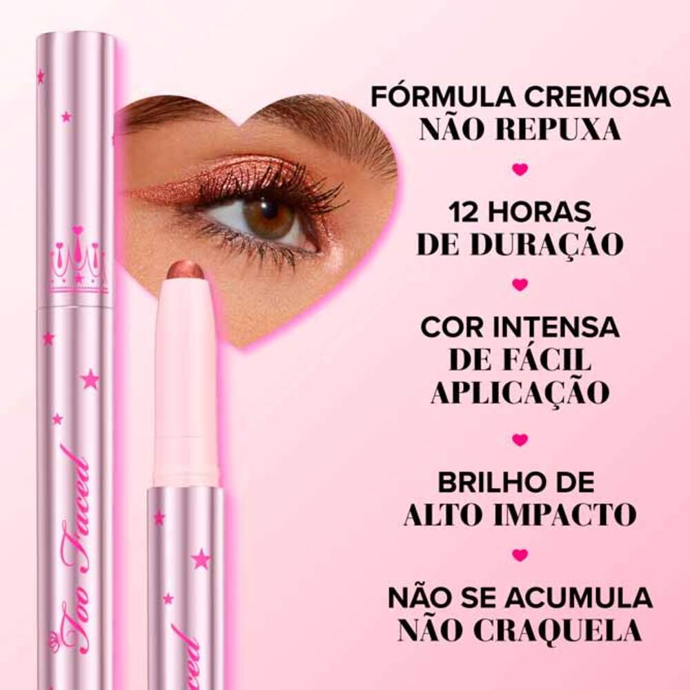 Sombra Cremosa em Bastão Too Faced Quickie Queen - Chocolate Sprinkles Chocolate Sprinkles 4