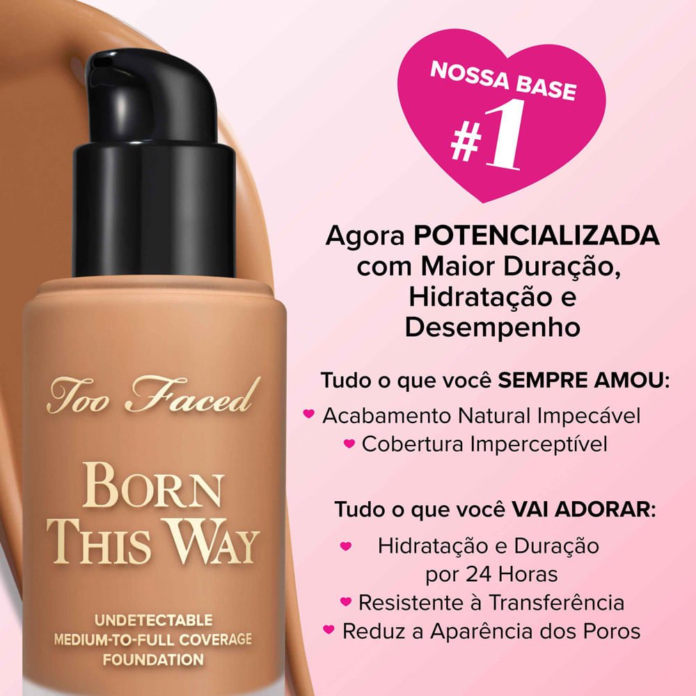 Base Líquida Too Faced Hidratante Born This Way Cocoa 6