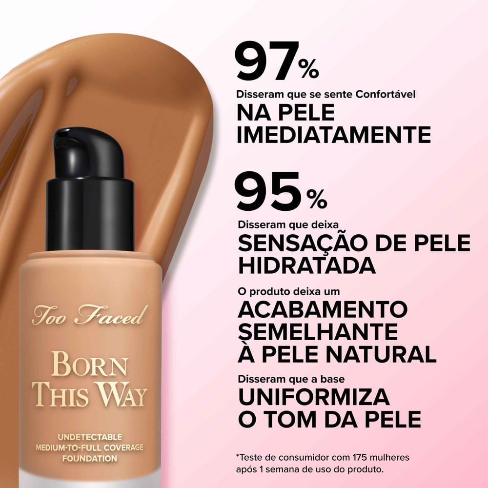 Base Líquida Too Faced Hidratante Born This Way Cocoa 7