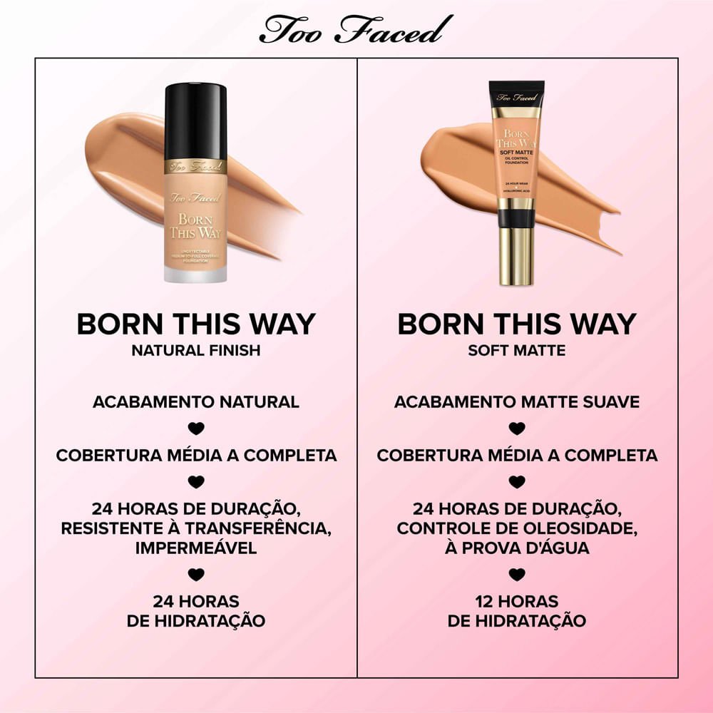 Base Too Faced Líquida Hidratante Born This Way Warm Nude 8