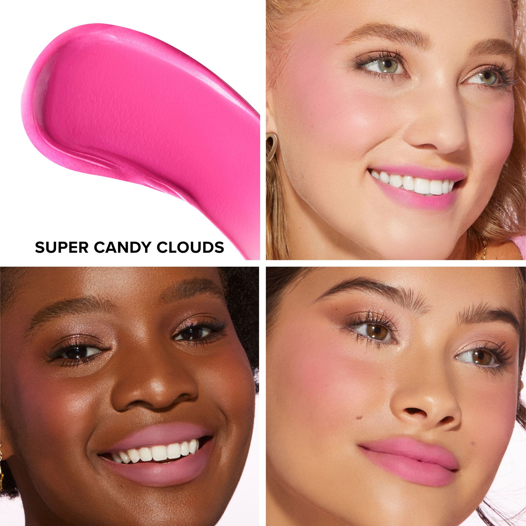 Blush Multifuncional Too Faced Lip & Cheek Cloud Crush Super Candy Clouds 3