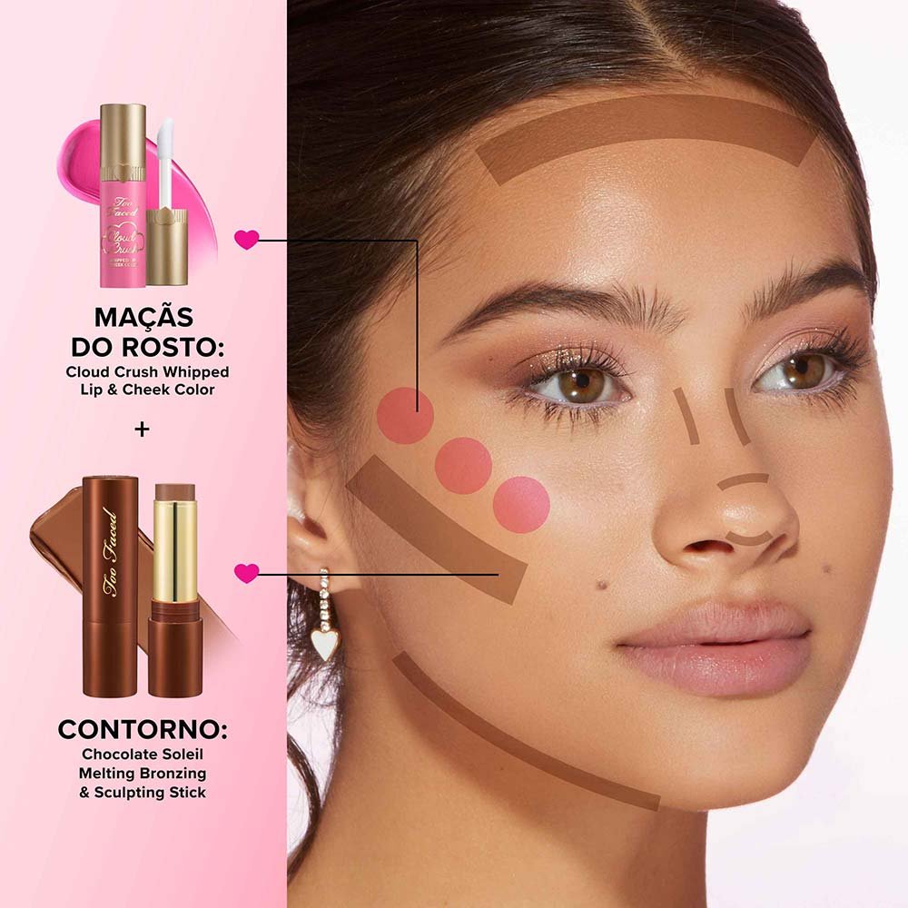 Blush Multifuncional Too Faced Lip & Cheek Cloud Crush Super Candy Clouds 9