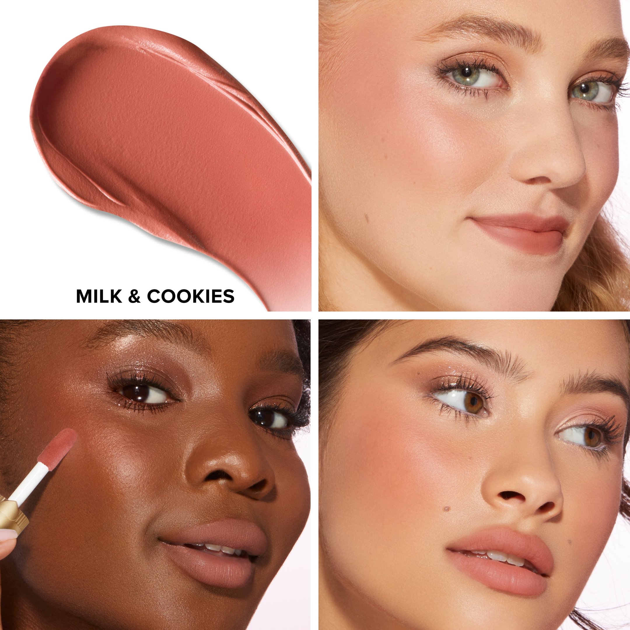 Blush Multifuncional Too Faced Lip & Cheek Cloud Crush Milk & Cookies 3