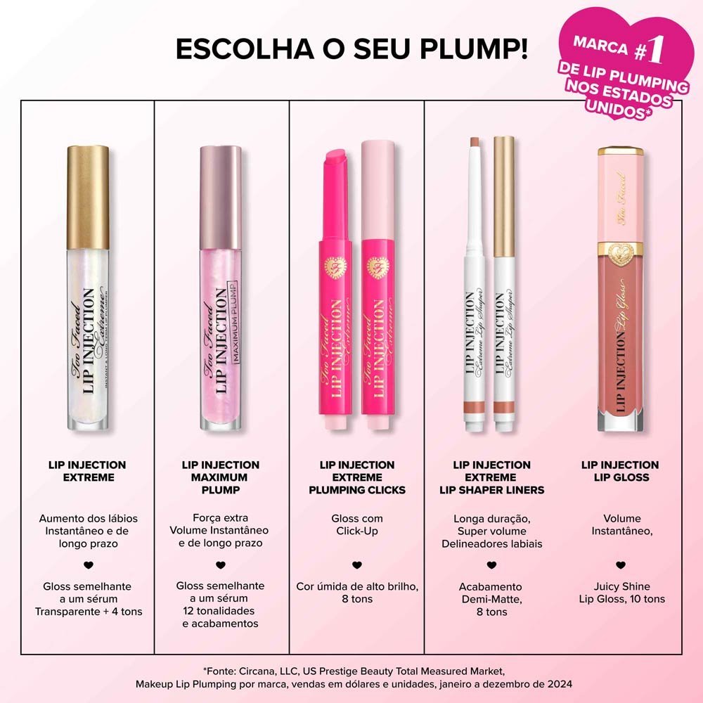 Gloss Volumizador Too Faced Lip Injection Maximum Plump Magic Crystal 11