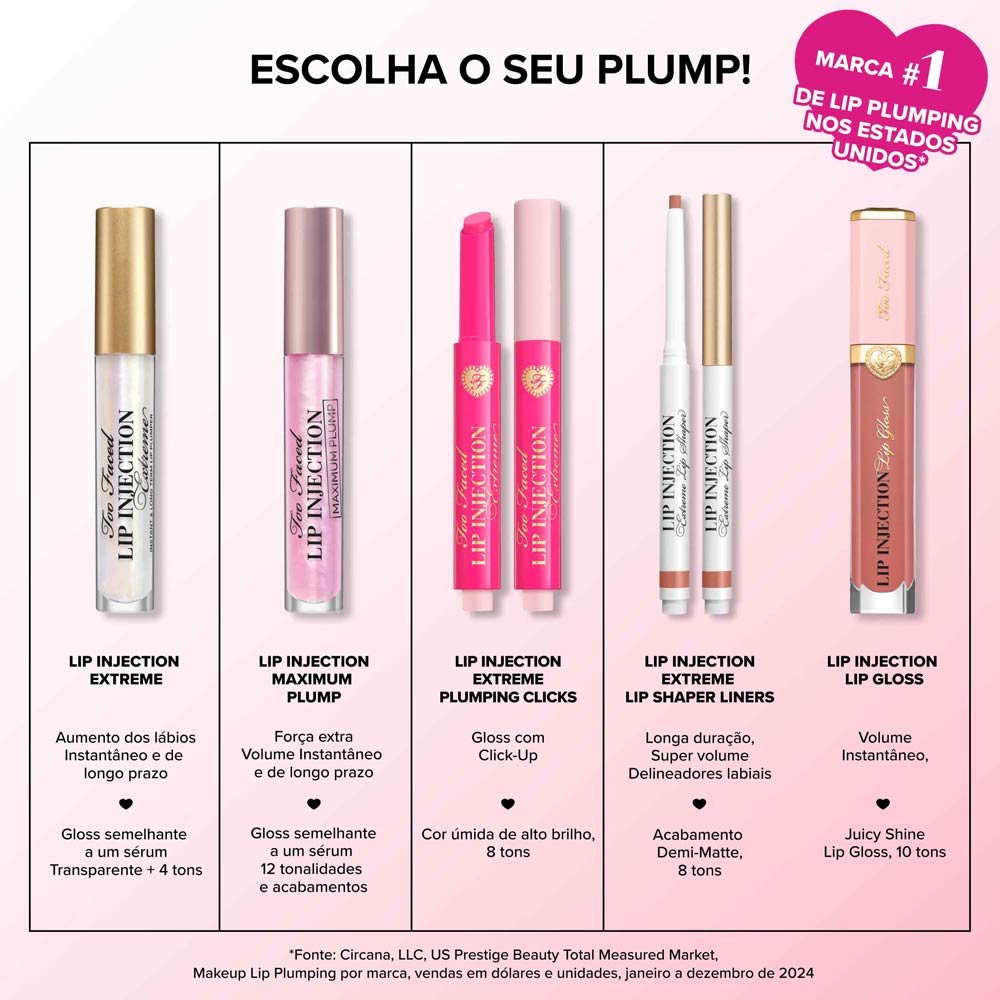 Gloss Too Faced Volumizador Max Plumper Labial Lip Injection A La Mode 11