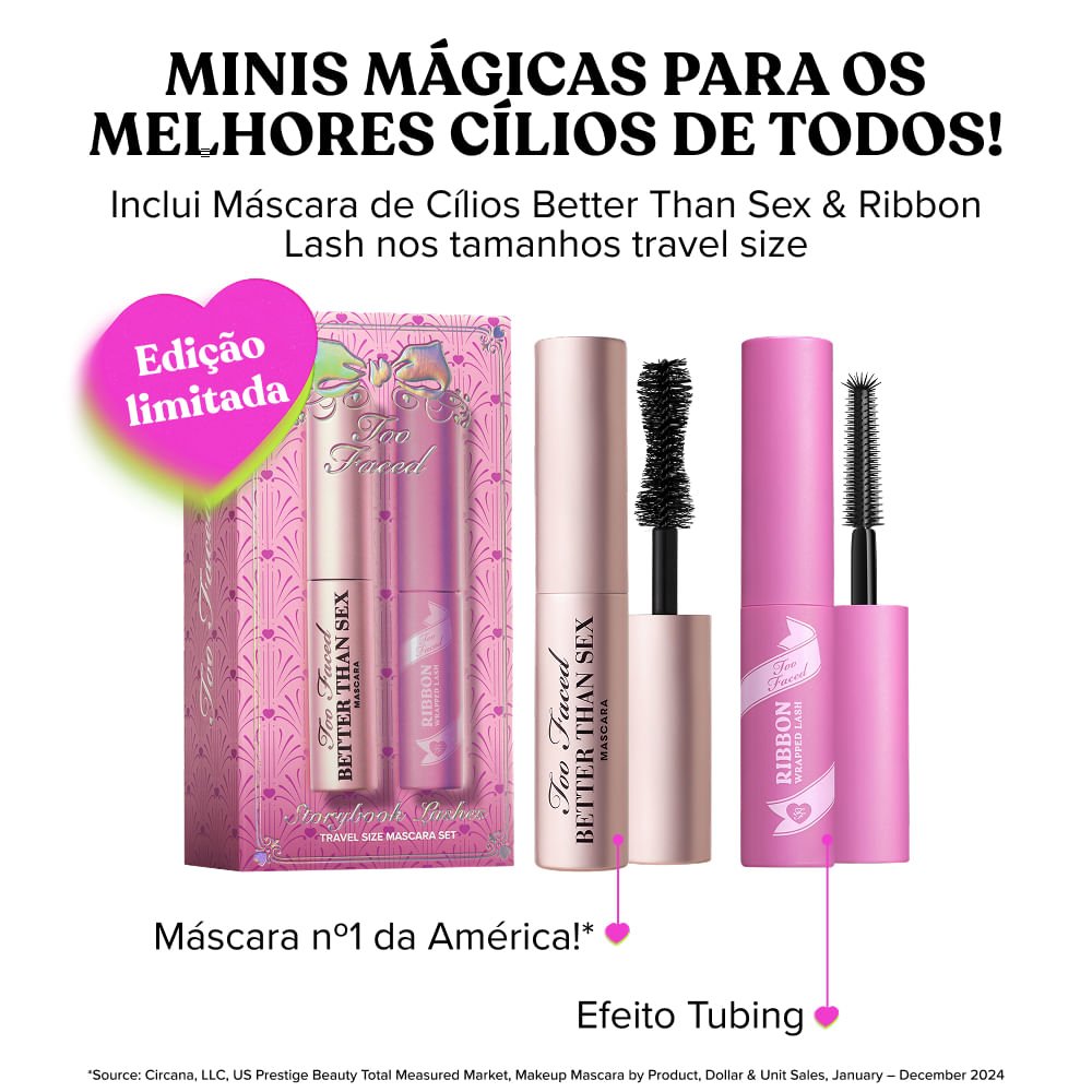 Kit Too Faced Máscara de Cílios Travel Size - Edição Limitada ÚNICO 2