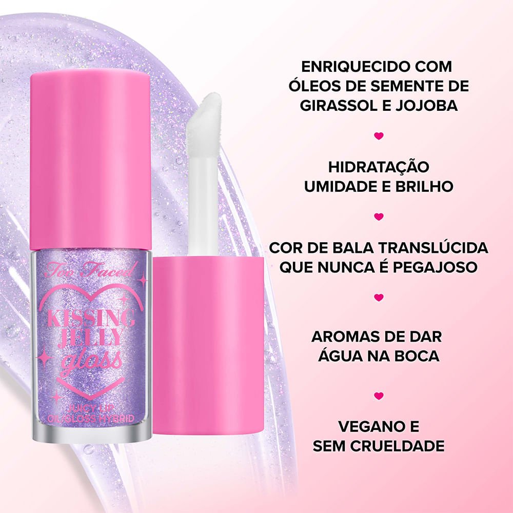 Lip Oil Too Faced Gloss Kissing Jelly Sweet Taffy Sweet Taffy 4