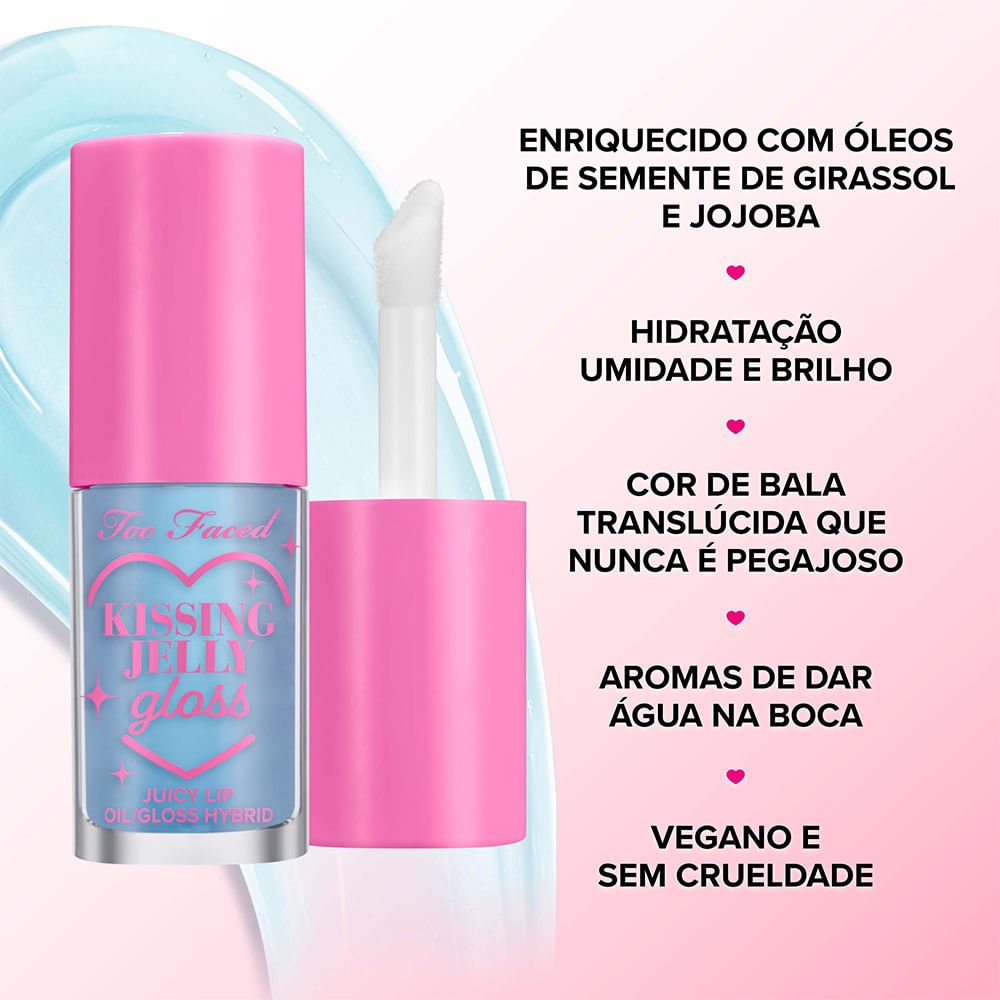 Kit Too Faced Lip Oil Gloss Kissing Jelly - Edição Limitada ÚNICO 5