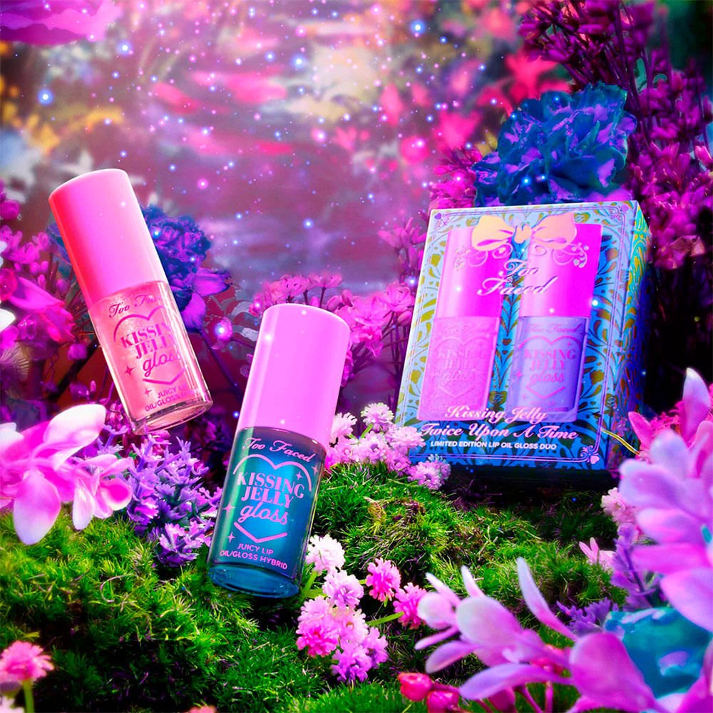 Kit Too Faced Lip Oil Gloss Kissing Jelly - Edição Limitada ÚNICO 8