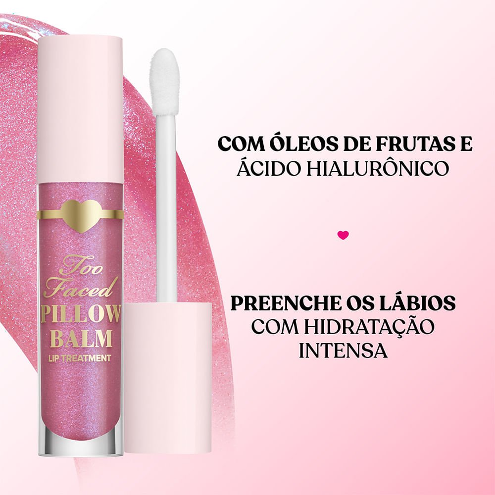 Kit Hidratante e Tratamento Labial Pillow Balm Too Faced - VALE 398 POR 299 ÚNICO 5