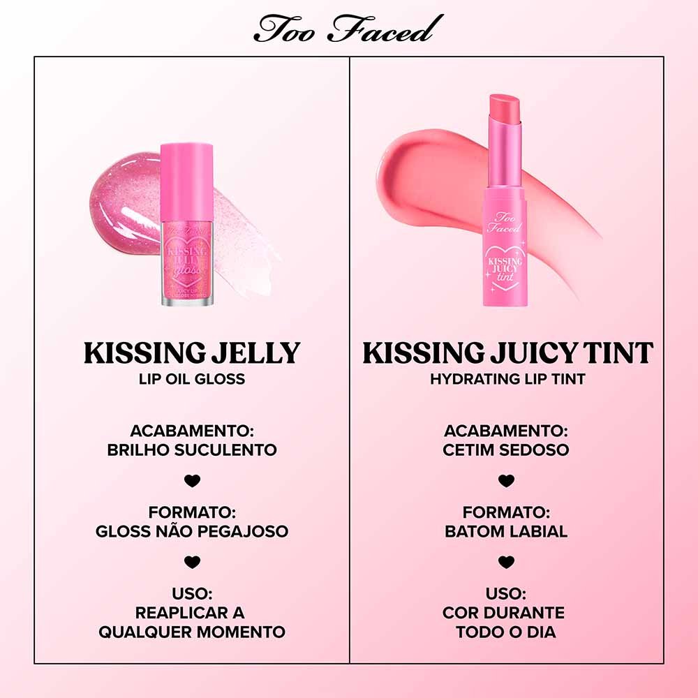 Lip Tint Too Faced Kissing Juicy Bubblegum 13