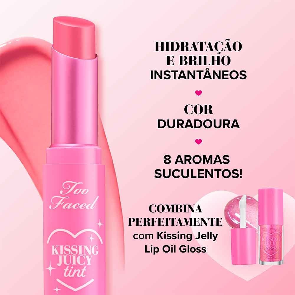 Lip Tint Too Faced Kissing Juicy Bubblegum 4