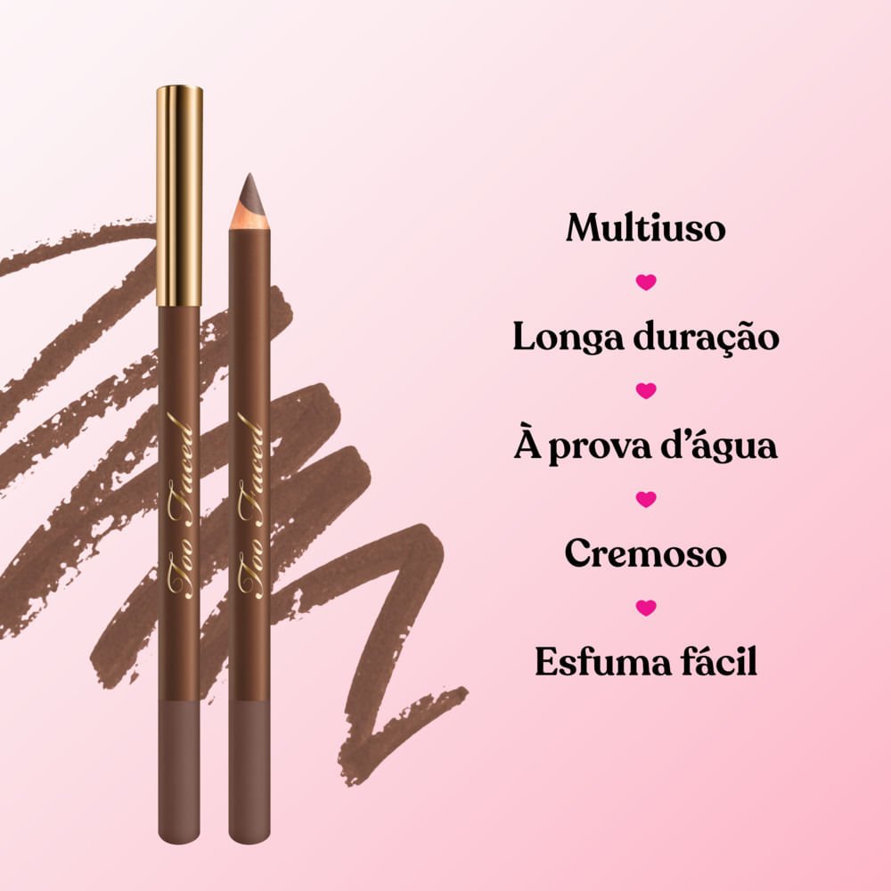 Lápis Multifuncional para Contorno e Definição Chocolate Too Faced Chocolate Mousse 6