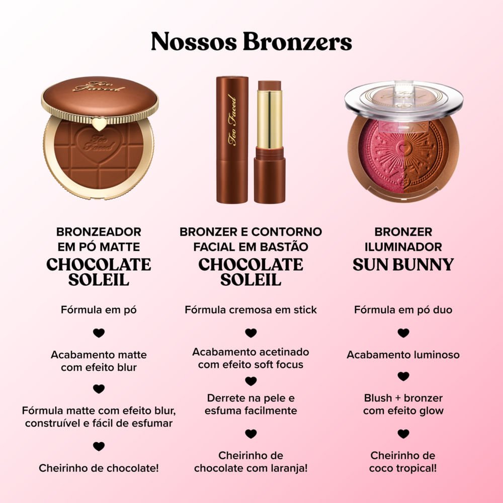 Bronzeador em Pó Matte Chocolate Soleil Too Faced Chocolate Soleil 6