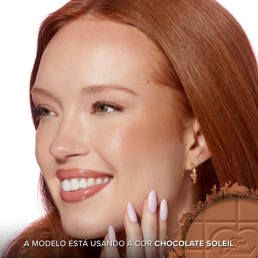 Mini Bronzeador Too Faced em Pó Matte Chocolate Soleil 4