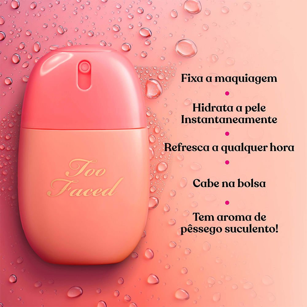 Bruma Fixadora Too Faced Peach Mist 50ml 3