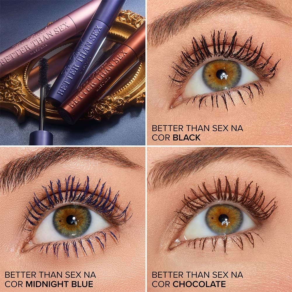 Máscara Volumizadora Too Faced Better Than Sex - Edição Limitada Midnight Blue 9