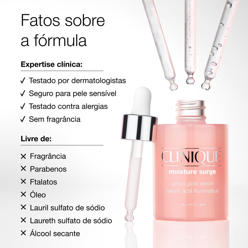 Sérum Hidratante Clinique Moisture Surge™ Active Glow 30ml ÚNICO 3