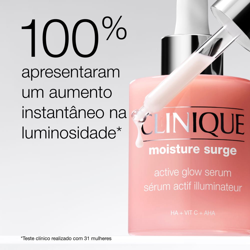 Sérum Hidratante Clinique Moisture Surge™ Active Glow 30ml ÚNICO 4