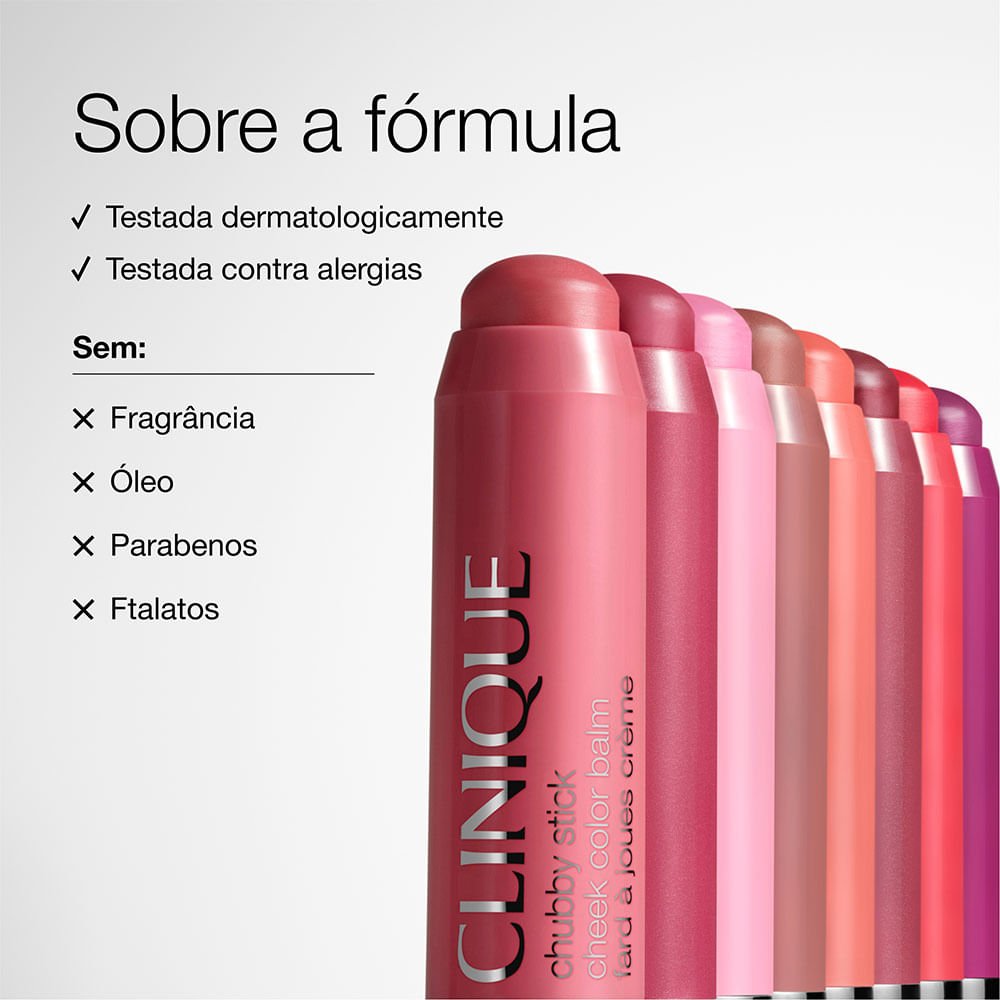 Blush em Bastão Chubby Stick™ Poppin' Pink 5