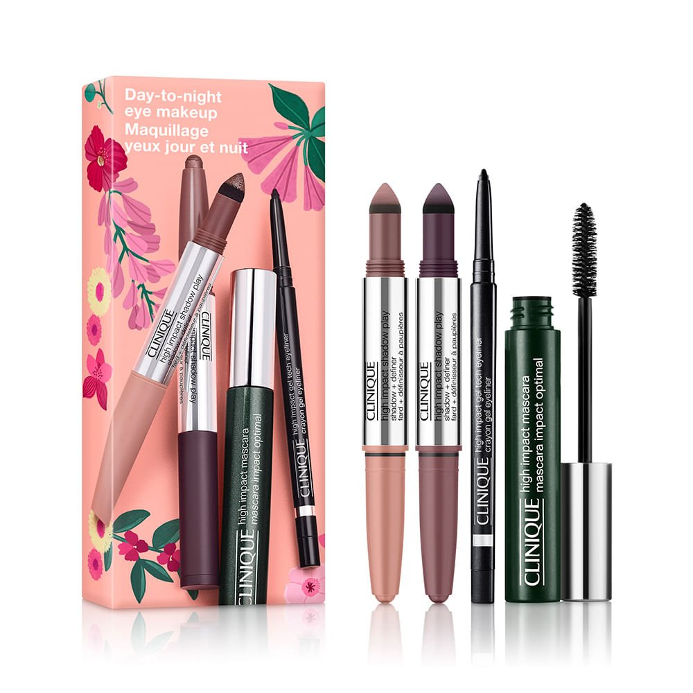 Kit Day-to-Night Makeup - Sombra, Delineador e Máscara de Cílios