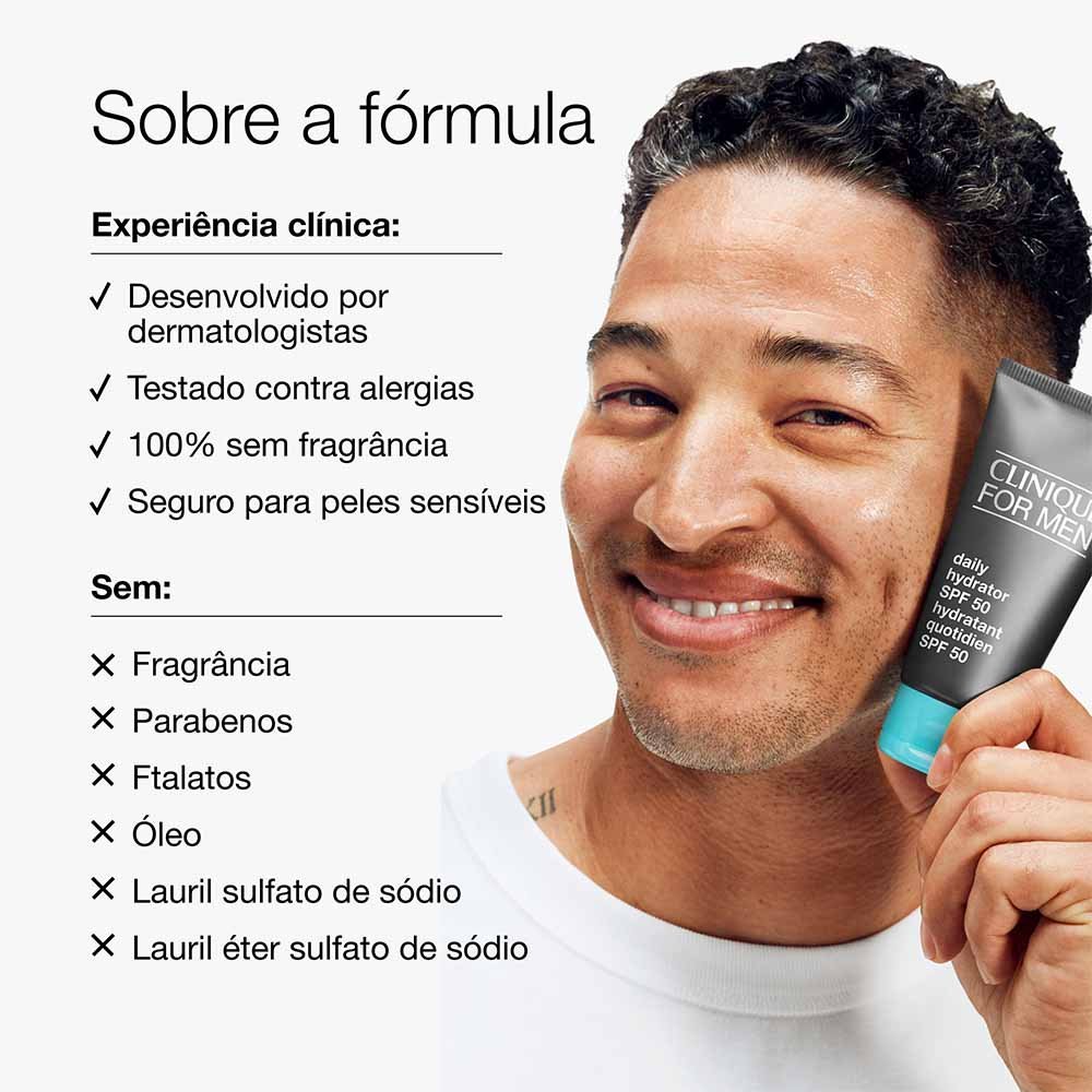 Hidratante Facial Clinique FPS 50 Clinique for Men™ - 75ml 75ml 4
