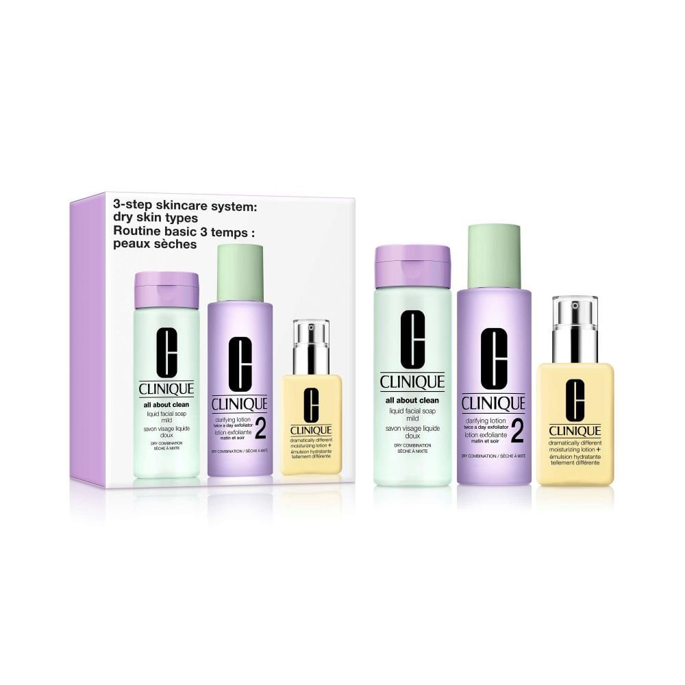Kit Clinique de Skincare 3 Passos - Pele Tipo 2