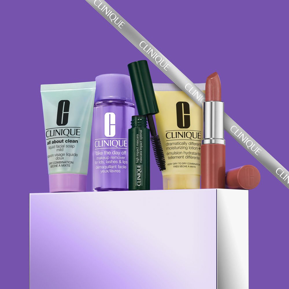Kit Clinique Mini Mais Amados de Skincare + Maquiagem ÚNICO 2