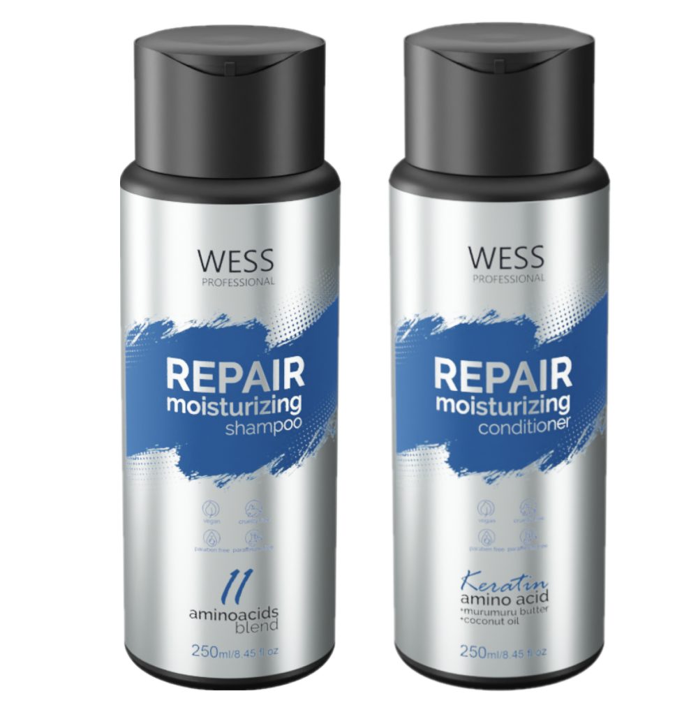 Wess Kit Repair Shampoo e Condicionador + we Wish Reconstrutor ÚNICO 1
