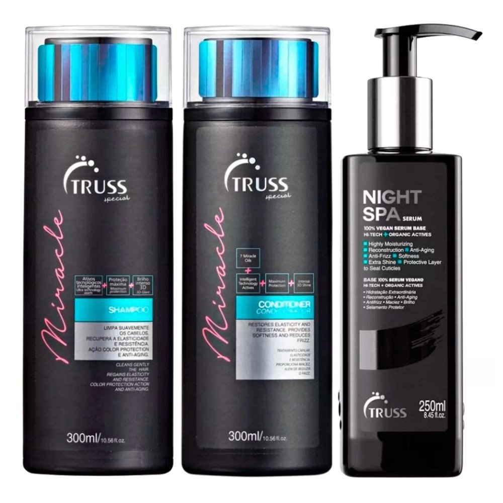 Truss Miracle Shampoo + Condicionador + Night Spa