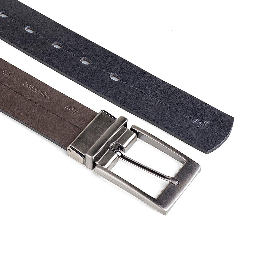 Cinto Dupla Face Rafarillo Risco Couro Masculino Marrom 3