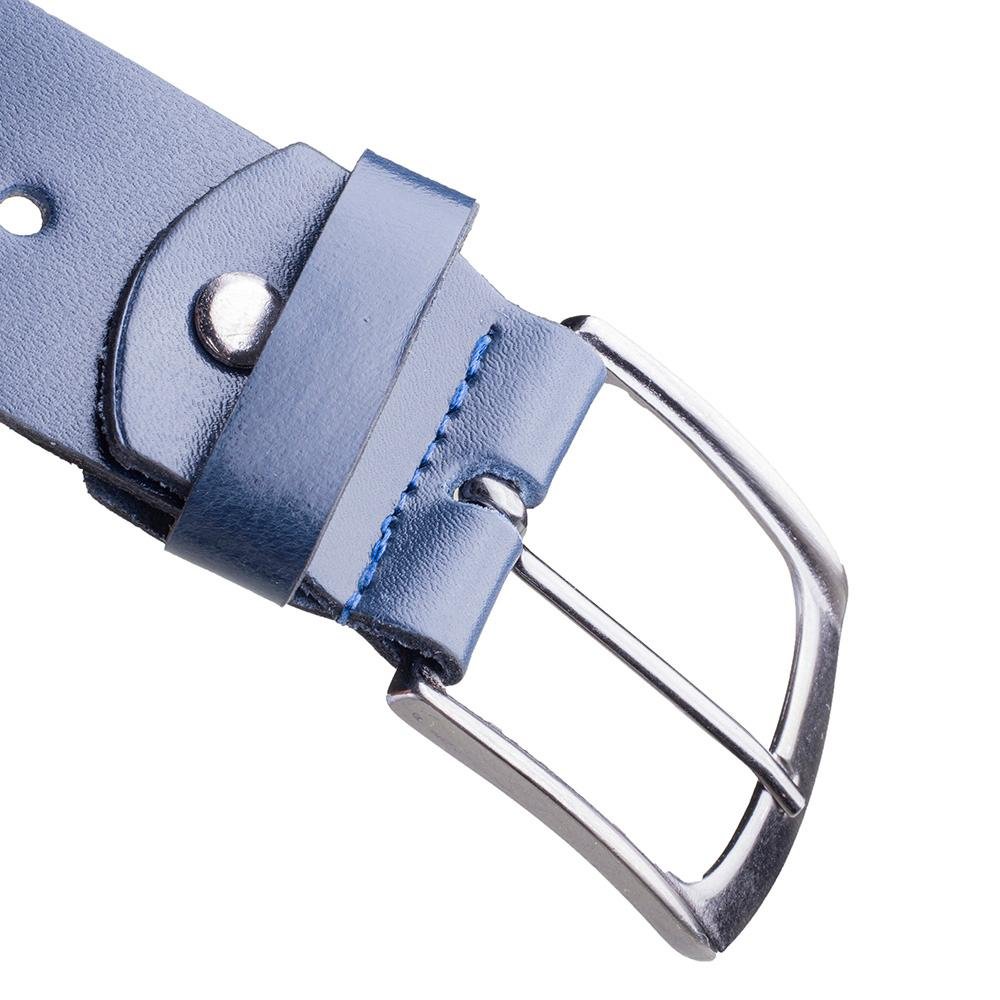 Cinto Rafarillo Esportivo Listras Couro Masculino Azul 3