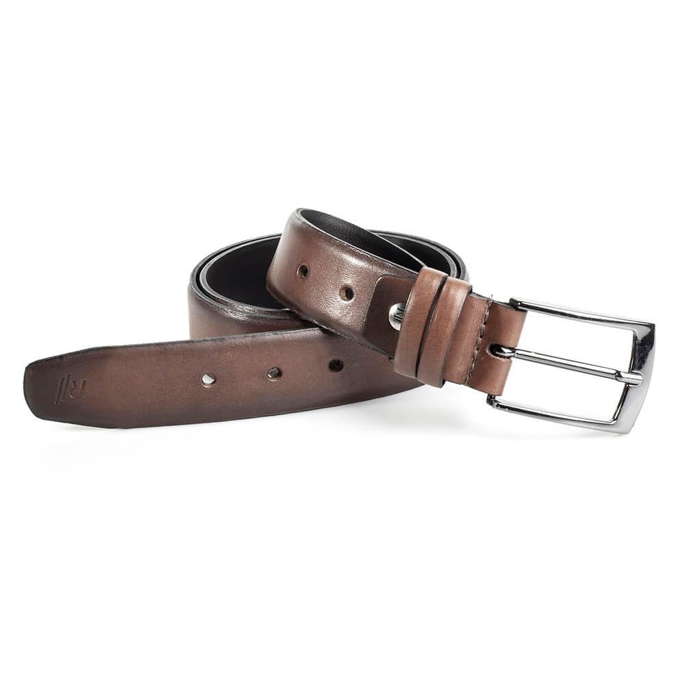 Cinto Social Masculino Em Couro Rafarillo Marrom 1