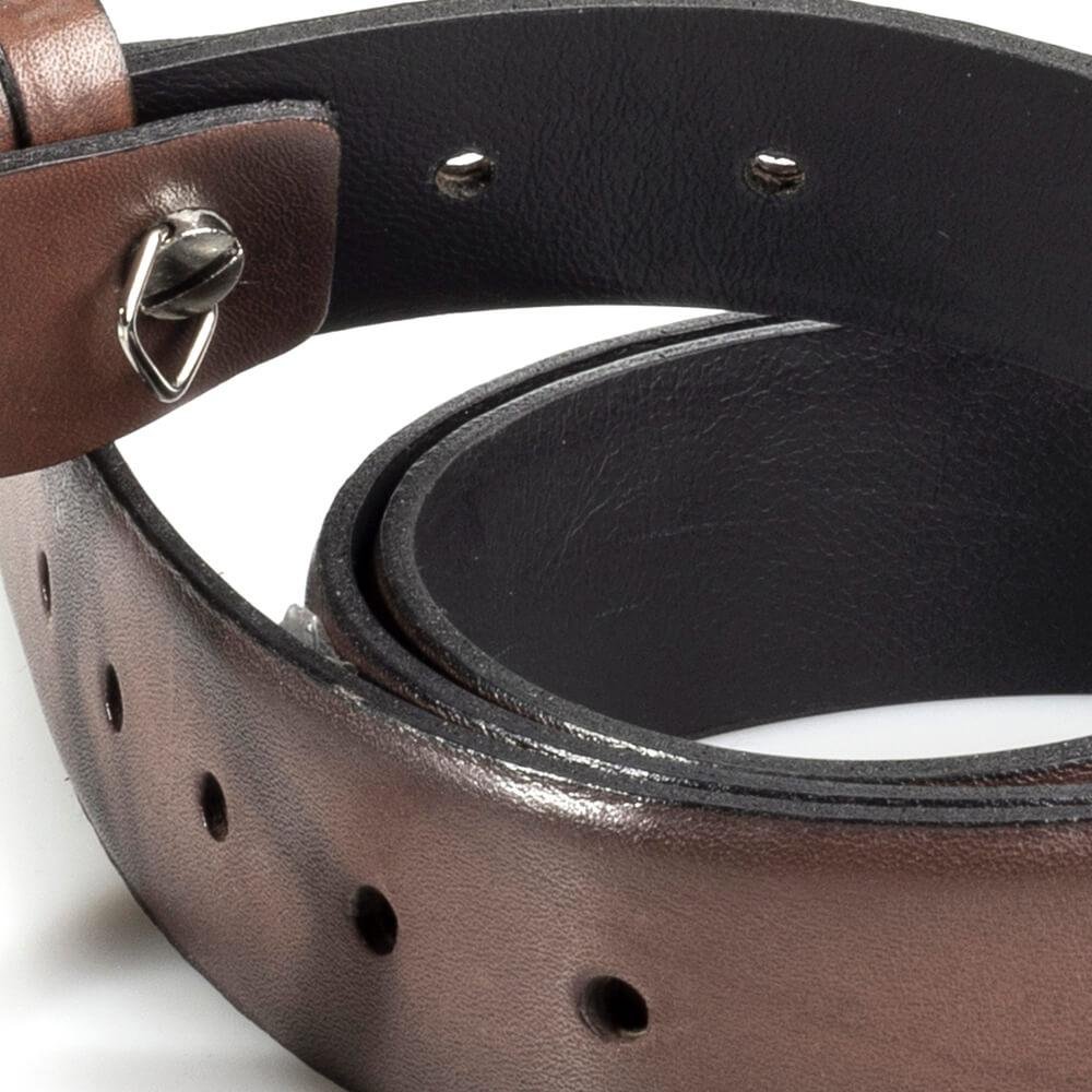 Cinto Social Masculino Em Couro Rafarillo Marrom 2