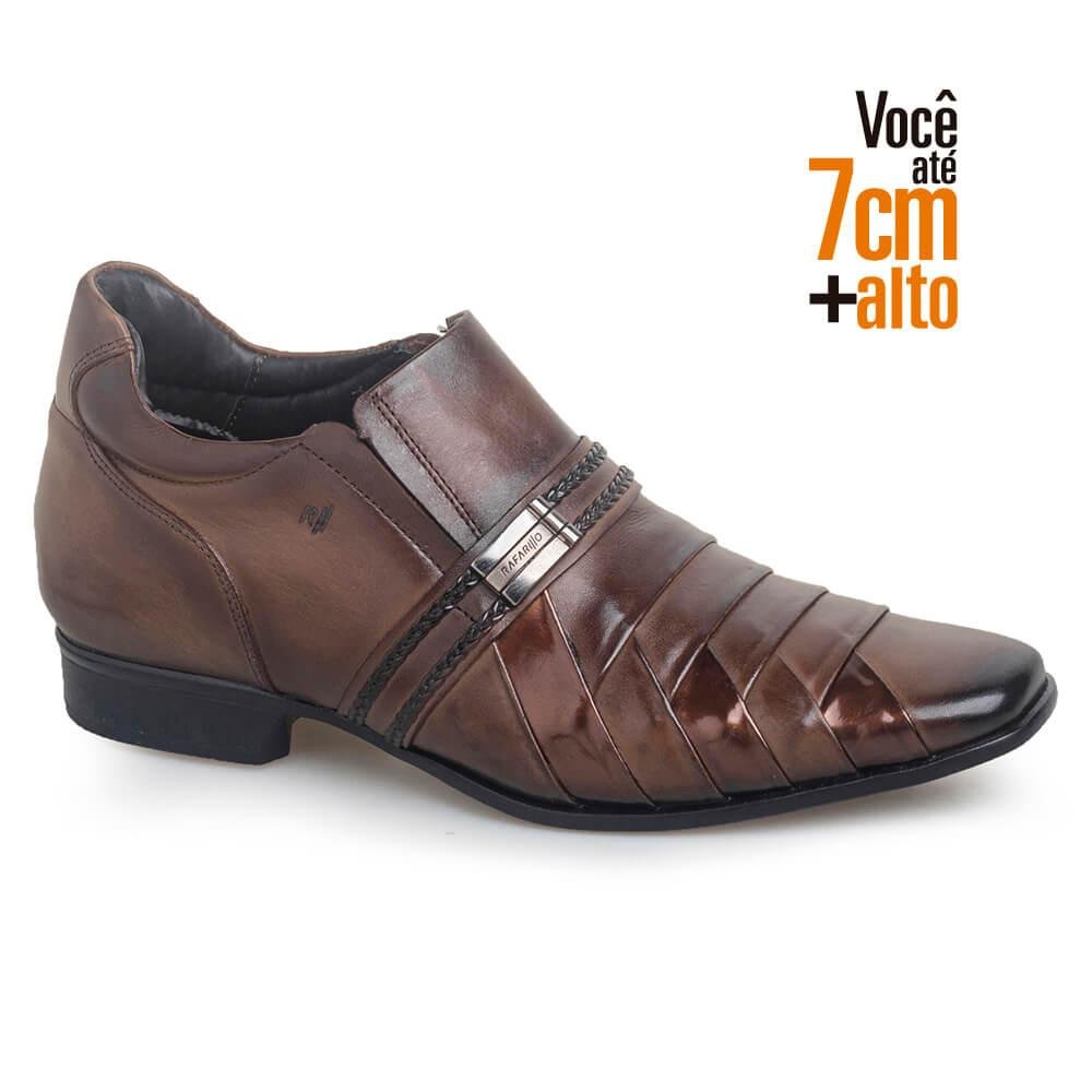 Sapato Masculino Rafarillo Alth Você+alto 7cm Couro Marrom 3