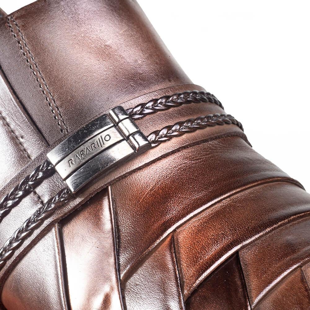 Sapato Masculino Rafarillo Alth Você+alto 7cm Couro Marrom 5