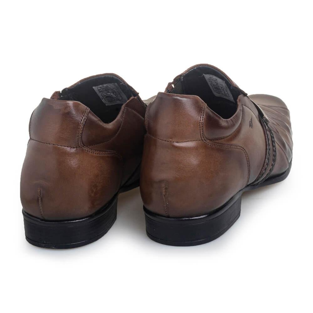 Sapato Masculino Rafarillo Alth Você+alto 7cm Couro Marrom 6