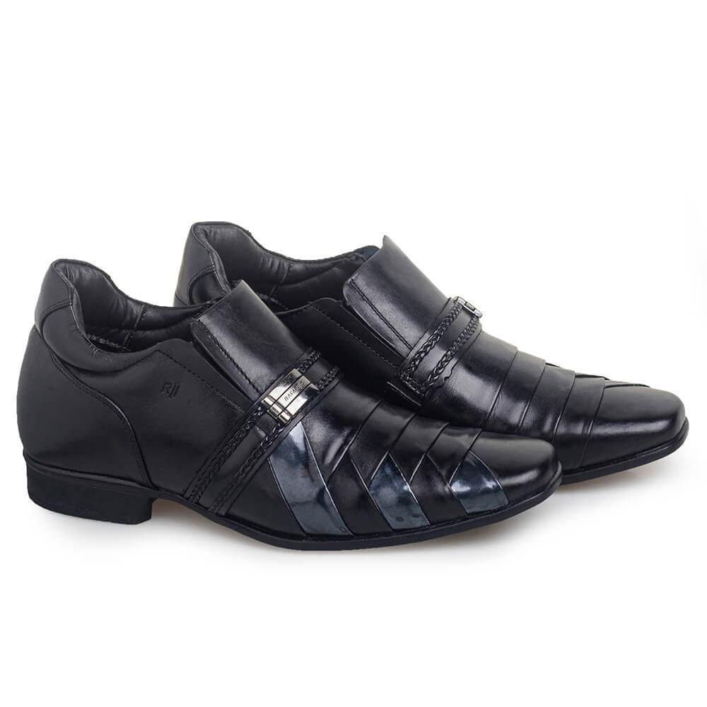 Sapato Masculino Rafarillo Alth Você+alto 7cm Couro Preto 2