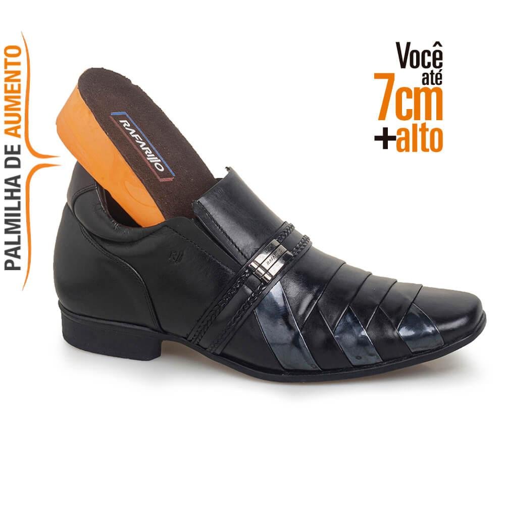 Sapato Masculino Rafarillo Alth Você+alto 7cm Couro Preto 4