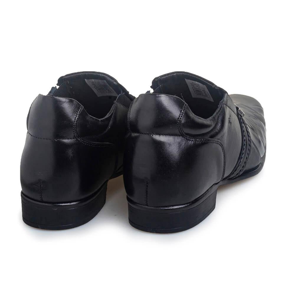 Sapato Masculino Rafarillo Alth Você+alto 7cm Couro Preto 6